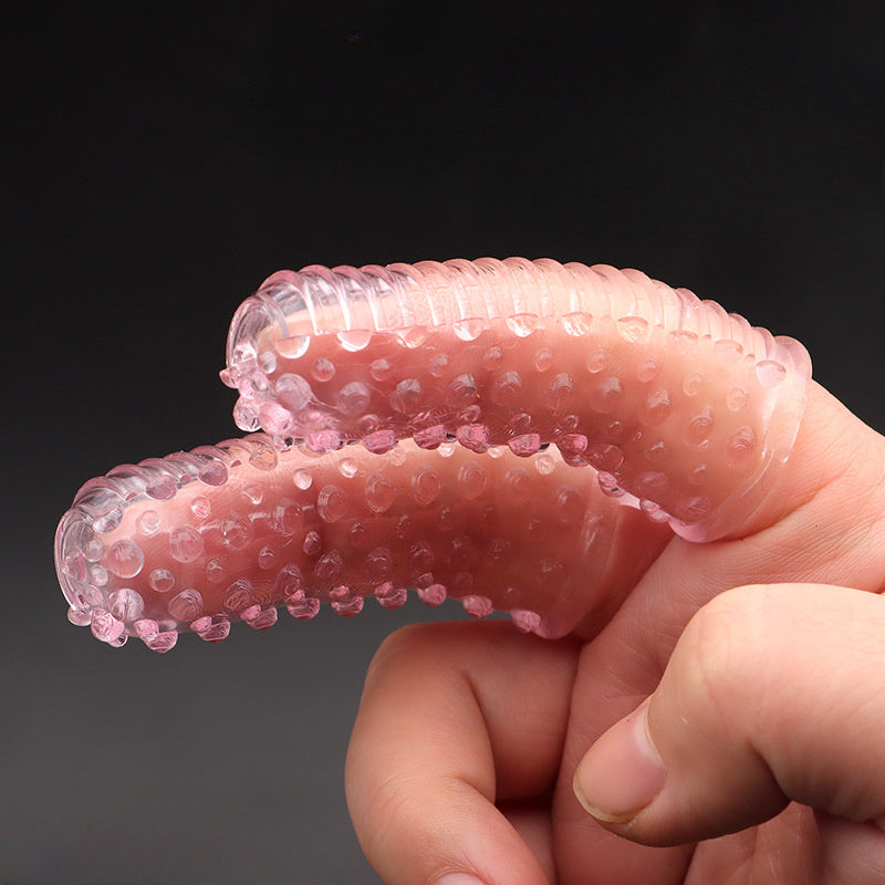 Modern Non-Slip Latex Finger Protector for Home Use - Couple sex finger sets