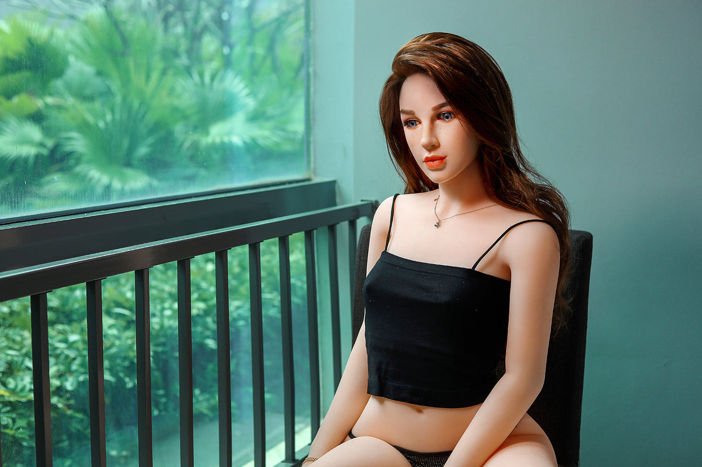 Jessica 159cm Head Full TPE Small Breast Brown Real-looking Girl Sex Doll For Men NO.1057