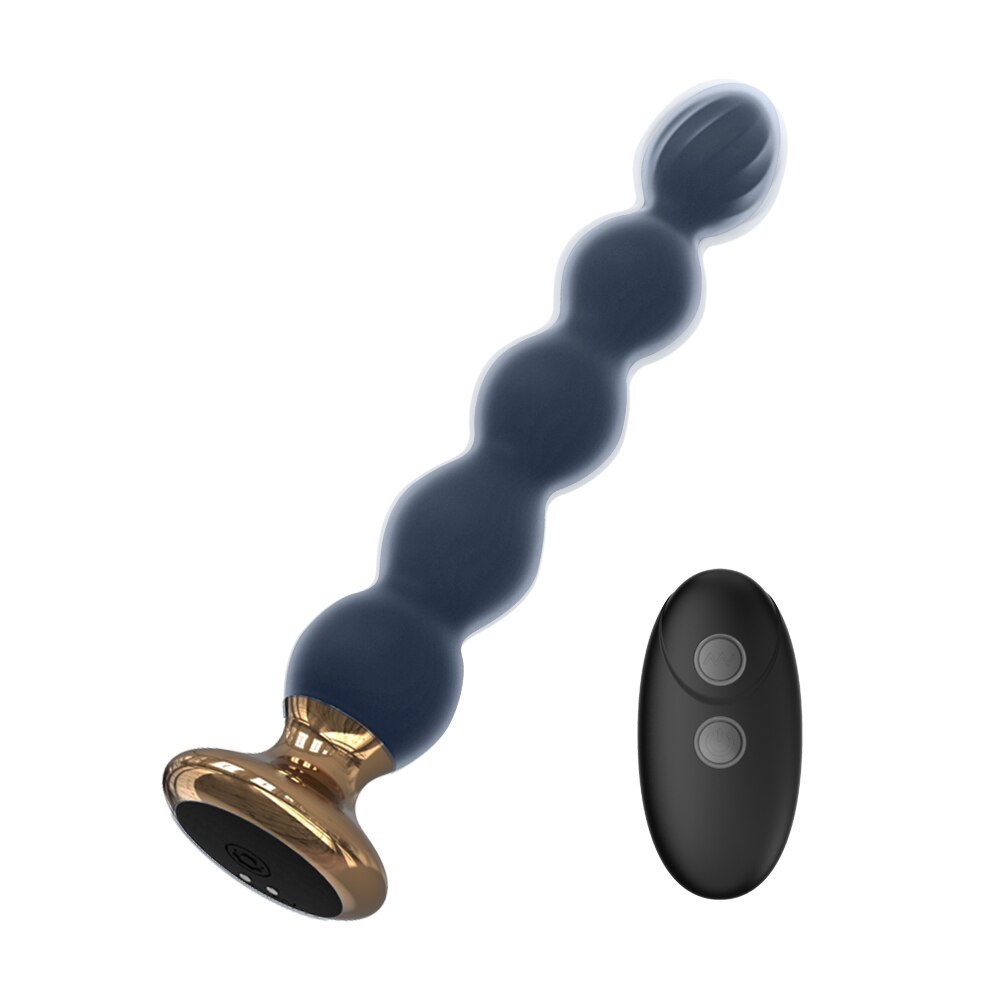 รีโมทคอนโทรลไร้สาย Anal Vibrator สำหรับผู้หญิงลูกปัด Anal นวดต่อมลูกหมาก Butt Plug กระตุ้นเซ็กซ์ทอยสำหรับชายหญิงคู่