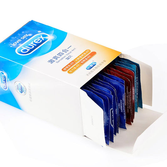 Durex Condoms Ultra Thin Natural Latex Penis Cock Sleeve Mixed 4 Types Pleasures Extra Lubricated Condom Sex Toys for Men