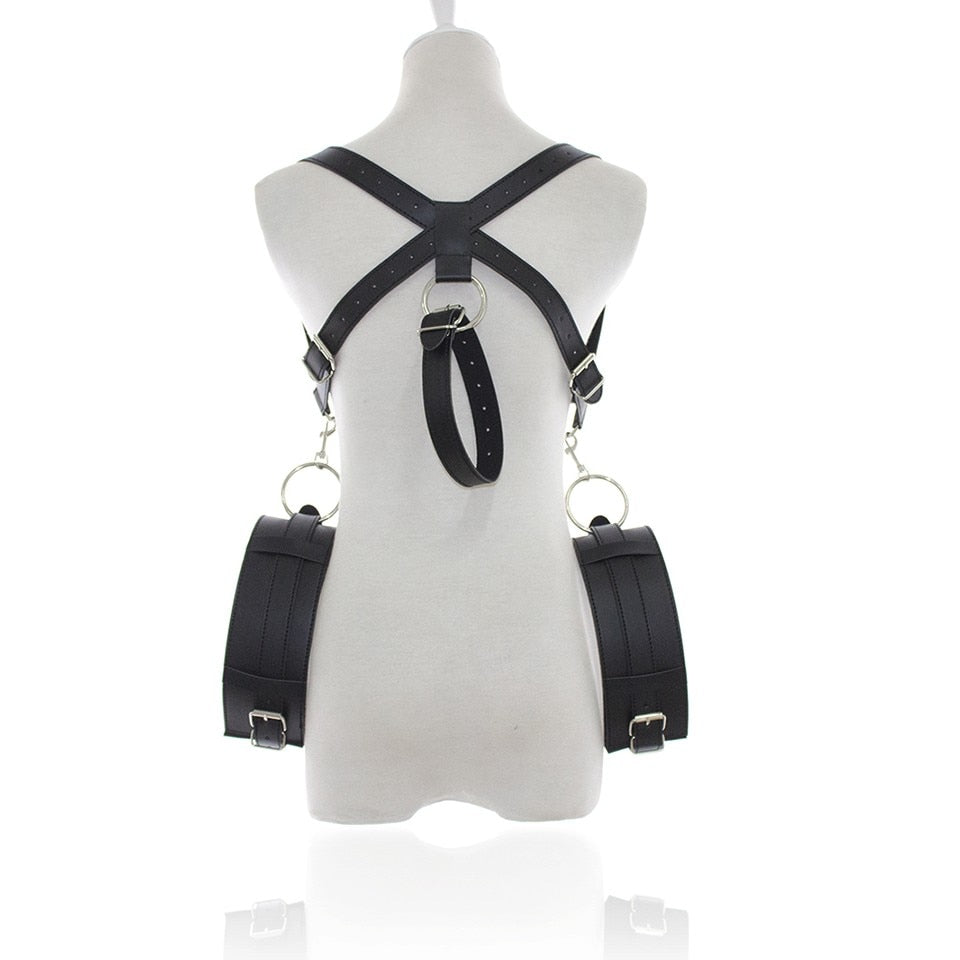 BDSM Bondage Restraint Fetish Slave Handcuffs & Ankle Cuffs Adults Games Flirting Bondage Set Cosplay Sex Position Aid Products