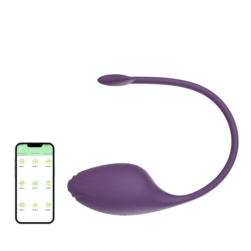 ไวร์เลส APP ควบคุม สอดใส่ช่องคลอด สั่น นวด กระตุ้นคลิตอริส เครื่องสั่นแบบสวมใส่ G-spot อุปกรณ์ช่วยสำเร็จความใคร่สำหรับผู้หญิง