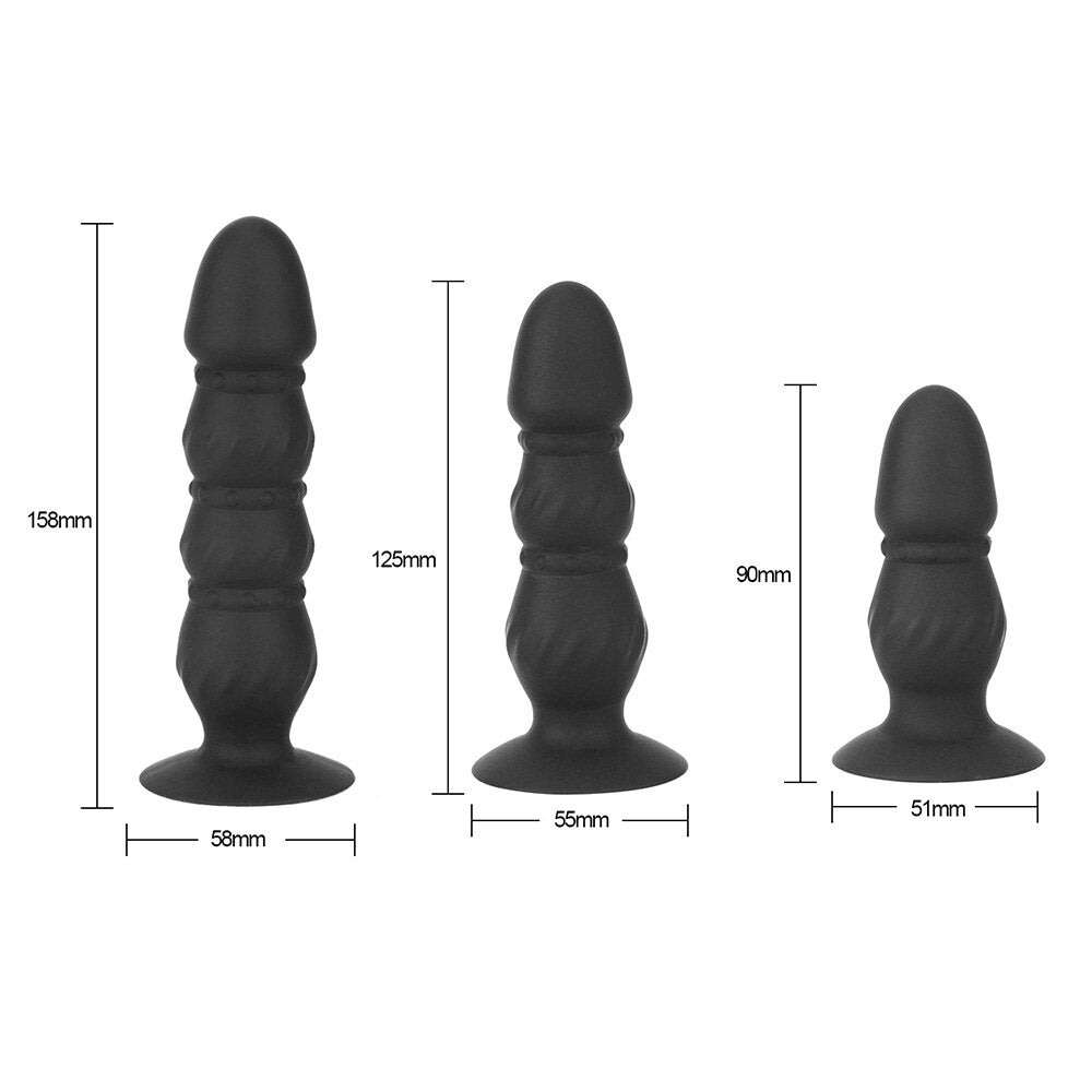 10 Speeds G-Spot Stimulation Bead Dildo Vibrator Remote Control Anus Vibrating Dildo Prostate Massager Vibrator Sex Toys for Men