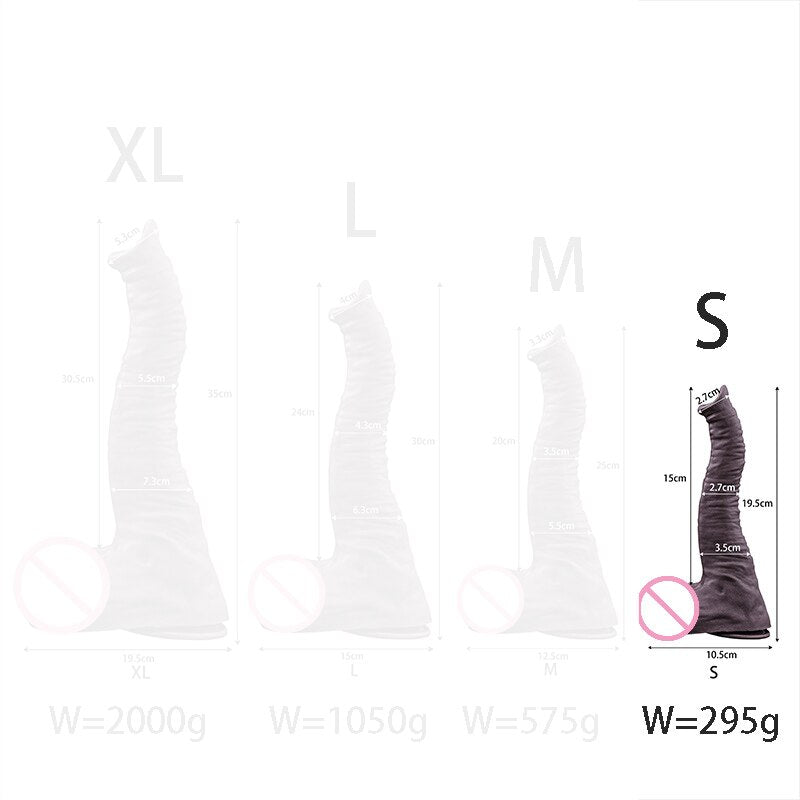ดิลโด้ซิลิโคนนิ่มรูปช้างสมจริงแบบ12in อวัยวะเพศชายใหญ่ดูดคู่กระตุ้นการสำเร็จความใคร่ด้วยตนเองเลสเบี้ยนเซ็กซ์ทอยทวารหนัก