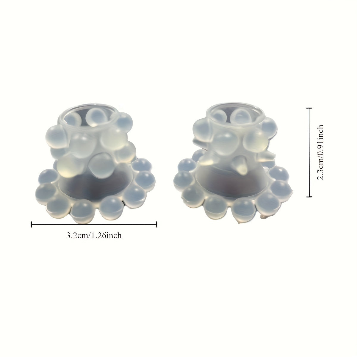 Three-layer Silicone Goat Eye Ring: Silicone Fun Ring. Eyelash Eye Ring. Male Ring - Adult Novelty. Connected Burst Bead Fun Ring. No Power Supply