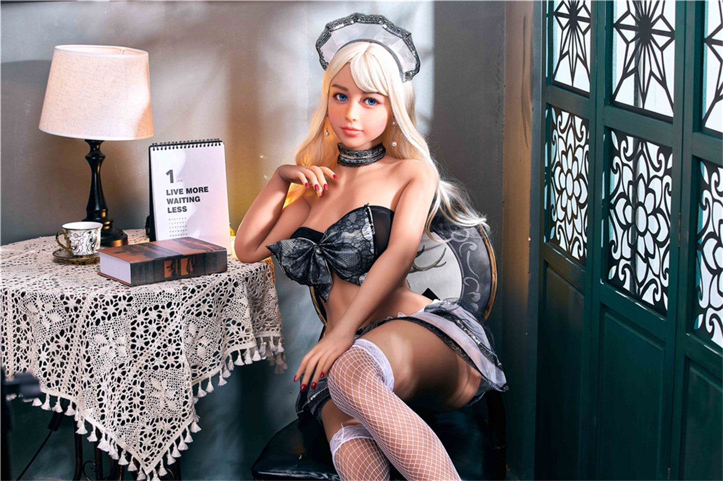 ตุ๊กตายาง TH Stock - Irontechdoll Margaret ขนาด 154 ซม. TPE ทั้งตัว ผมบลอนด์ เบอร์ 1051