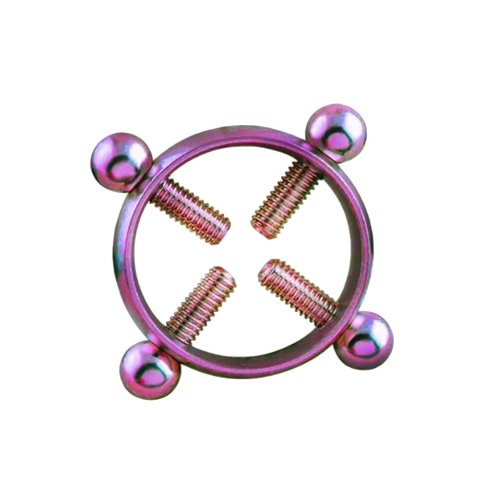 1Pc Stainless Steel Round Fake Non-Piercing Nipple Shield Ring Sexy Breast Body Jewelry Gift Body Piercing Jewelry Nipple Clamps