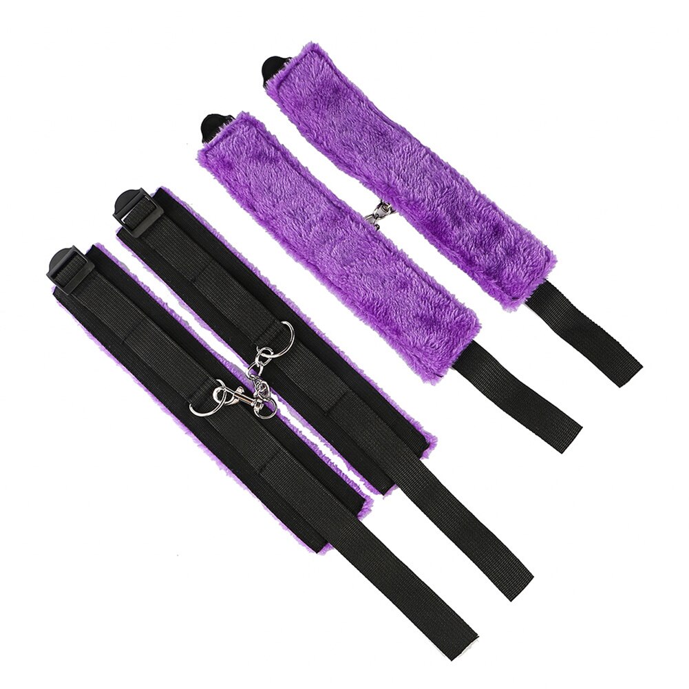 26Pcs Sexy Lace-up Briefs Bondage Handcuffs Blindfold Couple Sex Toys Tool Kit BDSM Bondage Set Flirting Toys for Couple Slave
