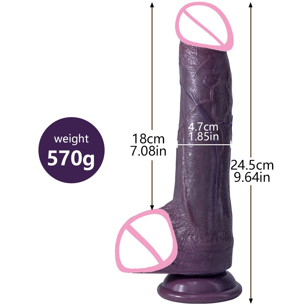 Black large silicone dildo realistic suction cup penis toy fake lesbian dildo sex supplies for men women adult 18+