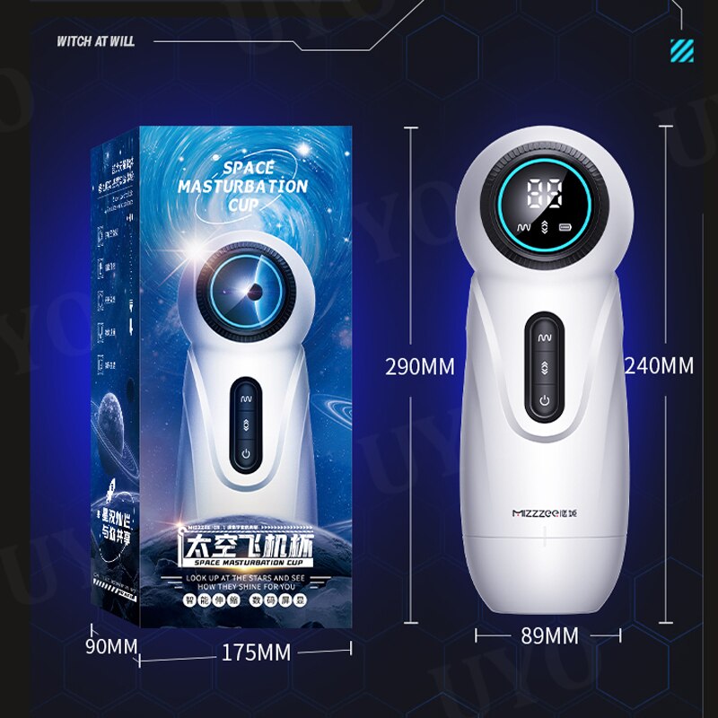 Men's Vibrator, Sex Toy for Male Masturbation, with Telescopic LCD Camera