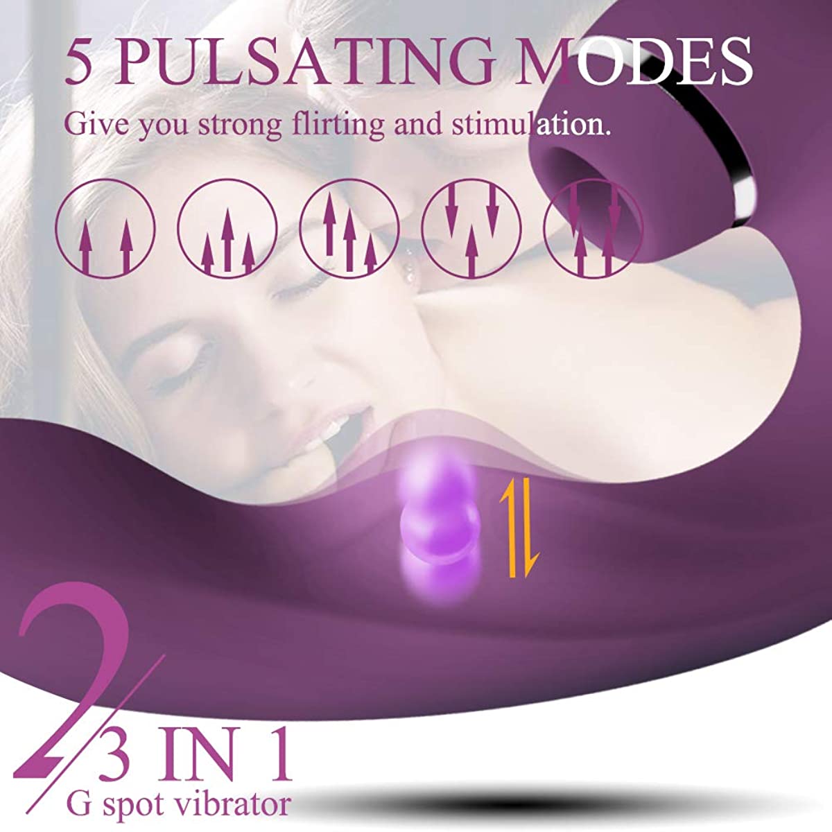 3-In-1ดูดเร้าใจ Vibrator ที่มีประสิทธิภาพ Clitoral กระตุ้นช่องคลอดเซ็กซ์ทอยสำหรับสตรี
