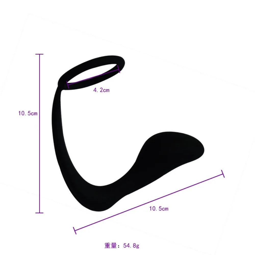 ปลั๊กทวารหนักเครื่องนวดต่อมลูกหมากของผู้ชายอุปกรณ์เซ็กซ์ทอยทวารแบบปลั๊กเสียบทวารแบบ G-Spot สำหรับผู้ใหญ่เซ็กส์ช็อปสำหรับเกย์ผู้ชาย