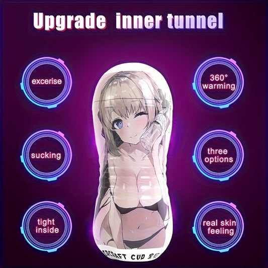 Male Masturbation Cup Men's Sex Toys. Men's Masturbation Oral Intercourse Stroke Sleeve Stimulator. Portable Toys For Penis Stimulation