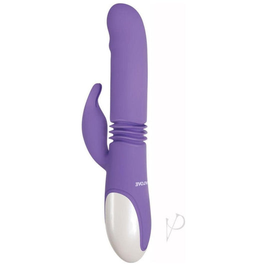 EN-2872 Thick & Thrust Rabbit Vibrator. Purple
