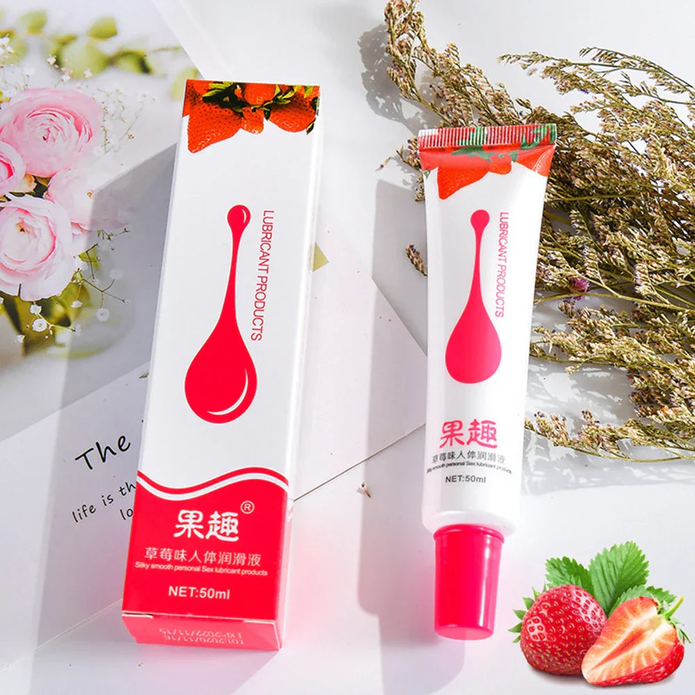 50ML Fruity Sex Lubricant Sex Tooys for Men Anal Sex Lubricating Oil Pure Natural Oral Sexual Lube Adult Toys Female Sexshop