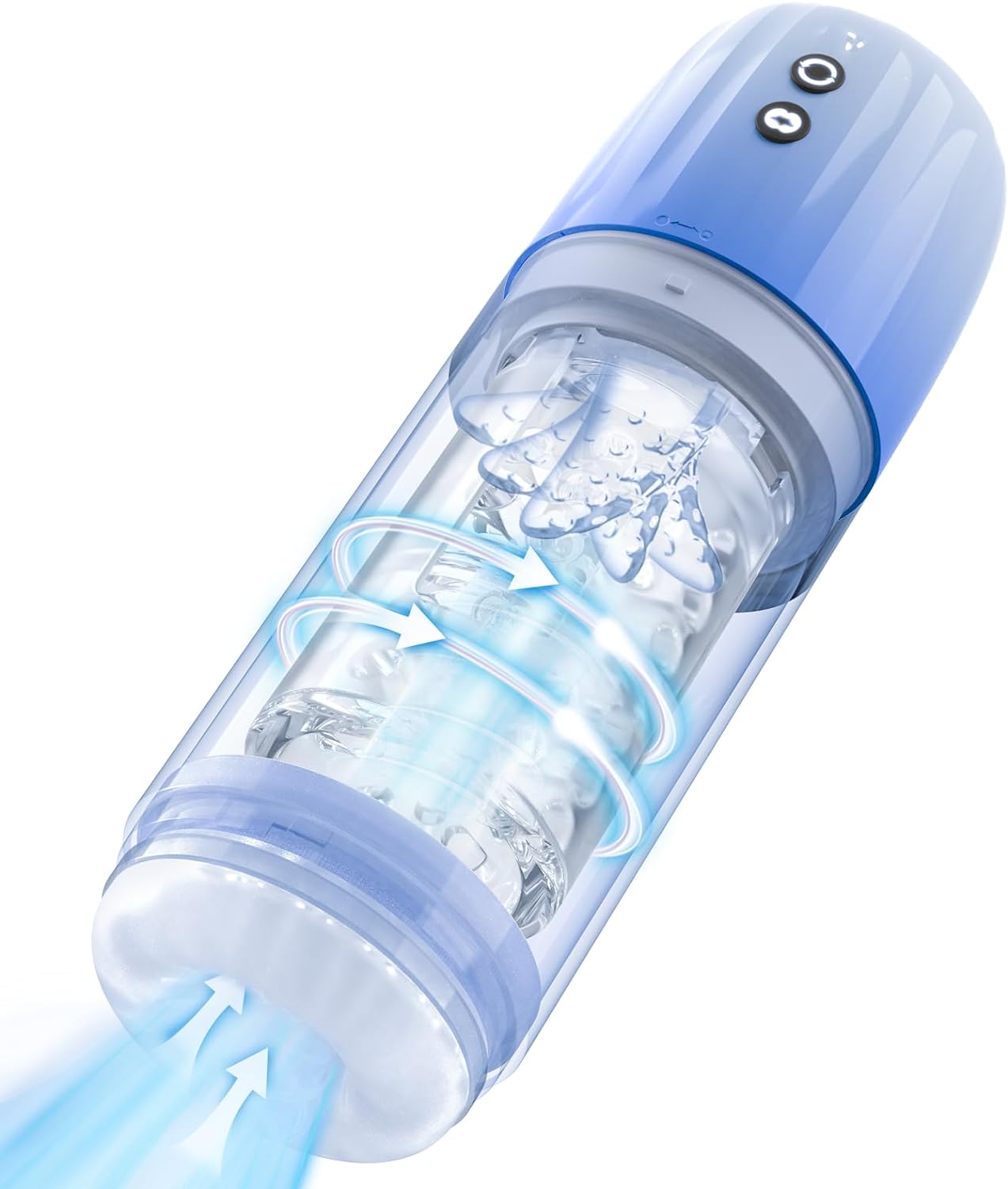 แก้วช่วยสำเร็จความใคร่สำหรับผู้ชาย: ของเล่นผู้ใหญ่แบบอัตโนมัติพร้อมฟังก์ชันหมุนและกระแทกแบบแฮนด์ฟรี อุปกรณ์ช่วยสำเร็จความใคร่สำหรับท่านชายแบบพกพาพร้อมปลอกซิลิโคนที่สมจริง - เกมกามารมณ์สำหรับผู้ชาย เครื่องช่วยสำเร็จความใคร่ด้วยไฟฟ้าสำหรับผู้ชาย