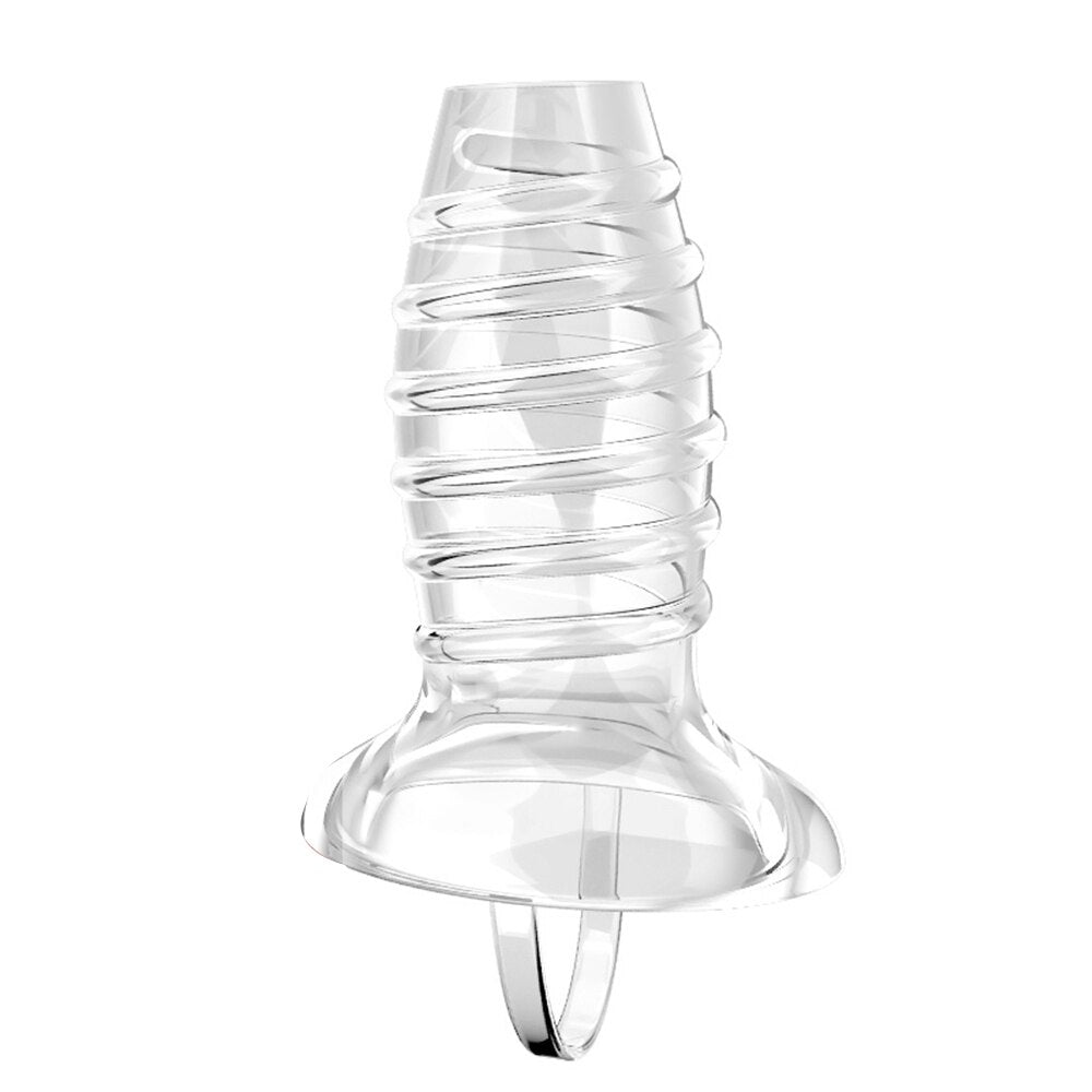 6PCS Penis Extender Erection Condoms Reusable Penis Sleeve Dick Enlargement Sex Toys Cock Ring for Men Delayed Ejaculation Toys