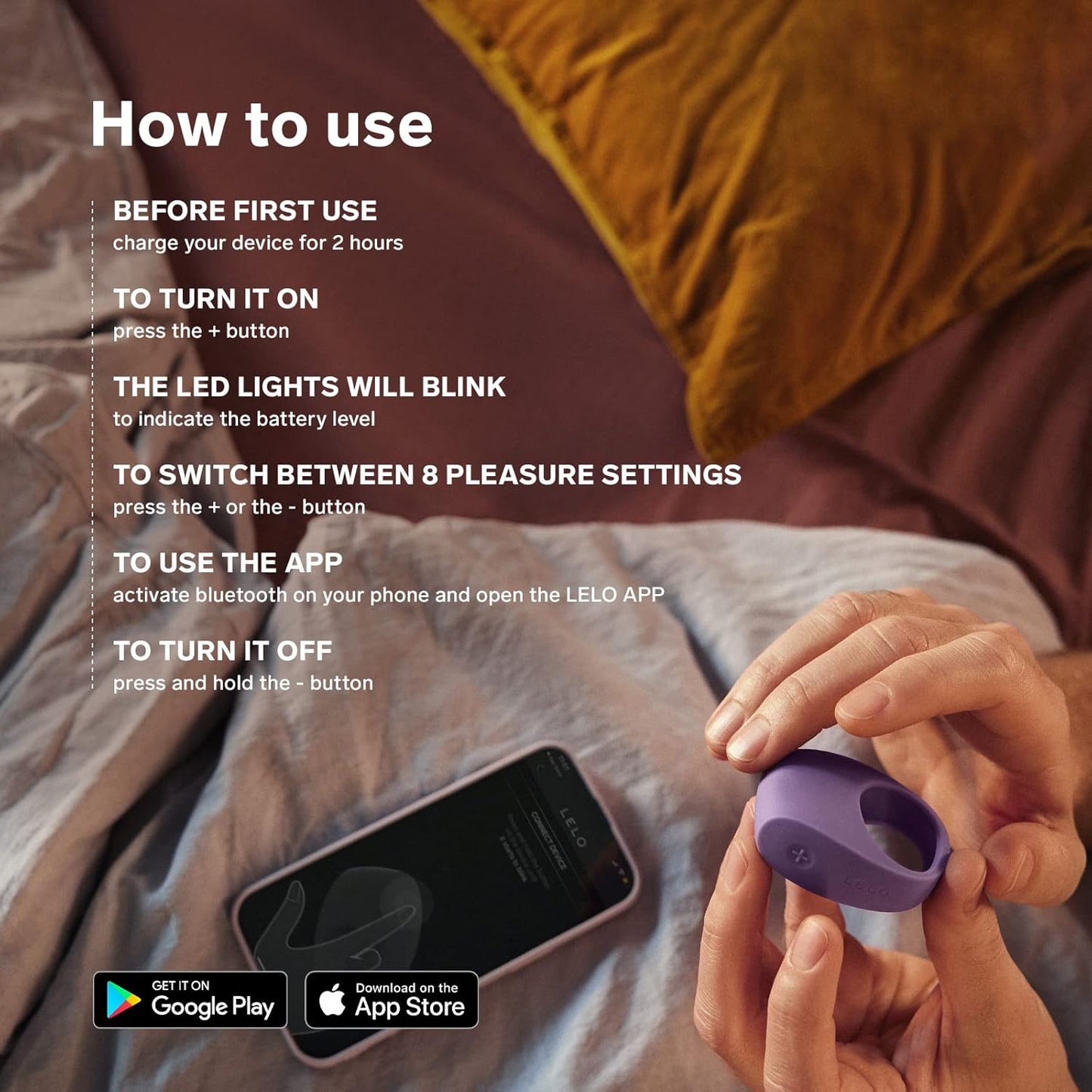 LELO TOR 3 ห่วงรัดองคชาตแบบสั่น ควบคุมด้วยแอป ของเล่นผู้ใหญ่สำหรับชายและหญิง ของเล่นทางเพศสำหรับคู่รัก พร้อมการตั้งค่าความสุข 8 ระดับเพื่อเพิ่มความรู้สึก ห่วงรัดอวัยวะเพศซิลิโคน สีน้ำเงิน (Base Blue)
