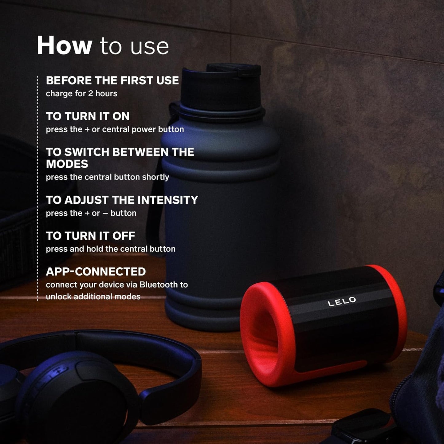 LELO F2S Stamina Trainer & Stroker with 14 Pleasure Settings. App and an AI Mode. Male Masturbator Sex Toy for Men. Male Sex Toy. Hands Free Masturbators. Penis Pump. Blowjob Adult Toys Vibrator. Red