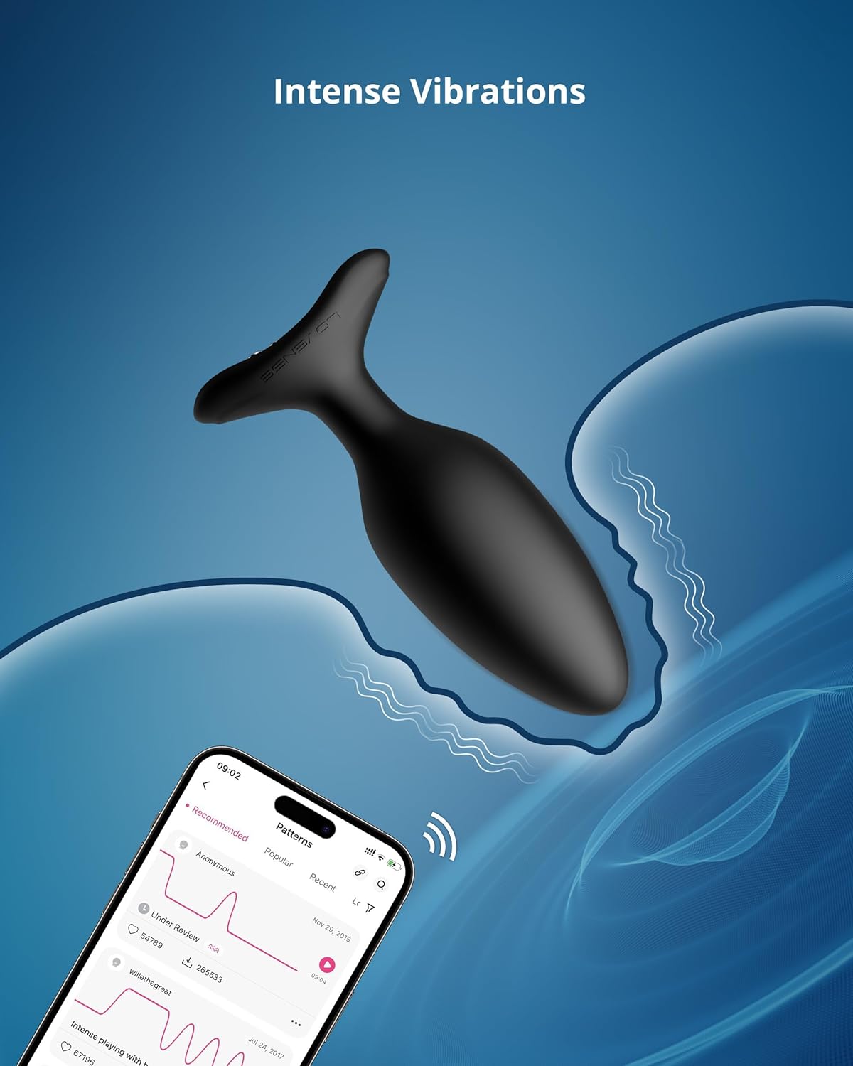 LOVENSE Hush 2 Vibrating Butt Plug 1.75. Silicone Anal Vibrator for Men with Remote Control. Waterproof and Rechargeable Big Plug Vibration Machine for Women. Adult Anal Plug Sex Toys for Couples