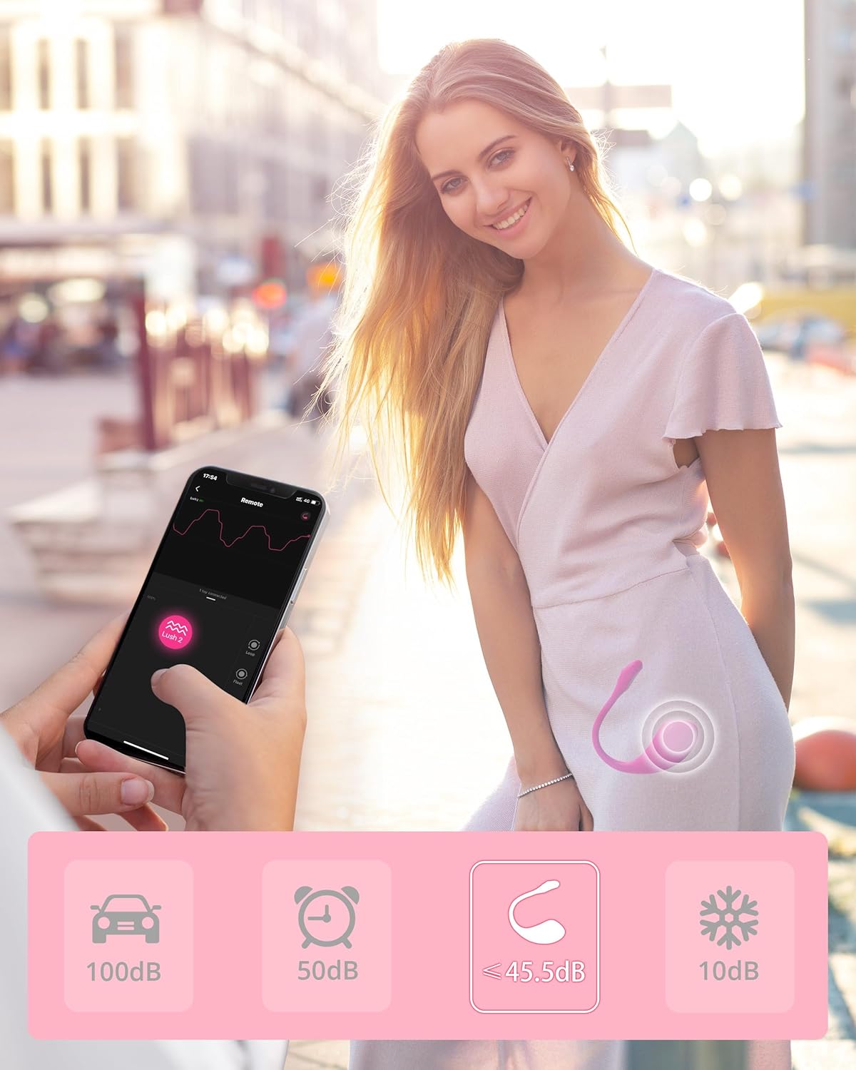 LOVENSE Lush 2 Remote Vibrator with App. Long Distance Remote Controlled G-spot Stimulator Egg Vibrators Bluetooth Adult Sex Toys & Games Powerful Vibrations for Women Couples Discreet Pleasure