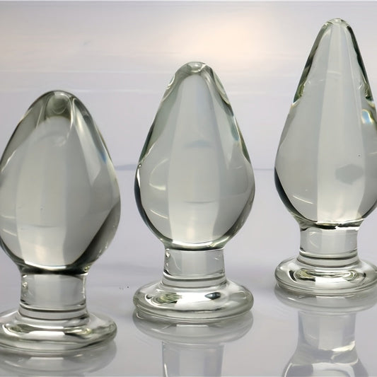 5cm Glass Anal Plug for Adult Use. Female and Male Anal Expansion. Masturbation. and Sexual Intercourse Products