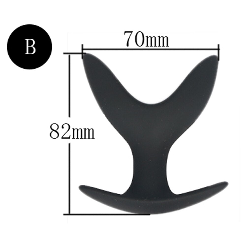 Adult Toy Silicone Anal Speculum Dildo Butt Plug Adult Sex Toys Unisex Opening Hollow Anal Plug Auns Vaginal Dilator Sex Product