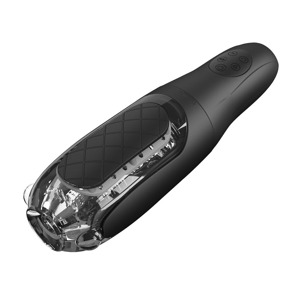 Aeclove อัตโนมัติ Vibrators สำหรับชายที่มีประสิทธิภาพหนีบและดูดพ็อกเก็ตหีชาย Masturbators ของเล่นช่องคลอดที่สมจริงนุ่ม