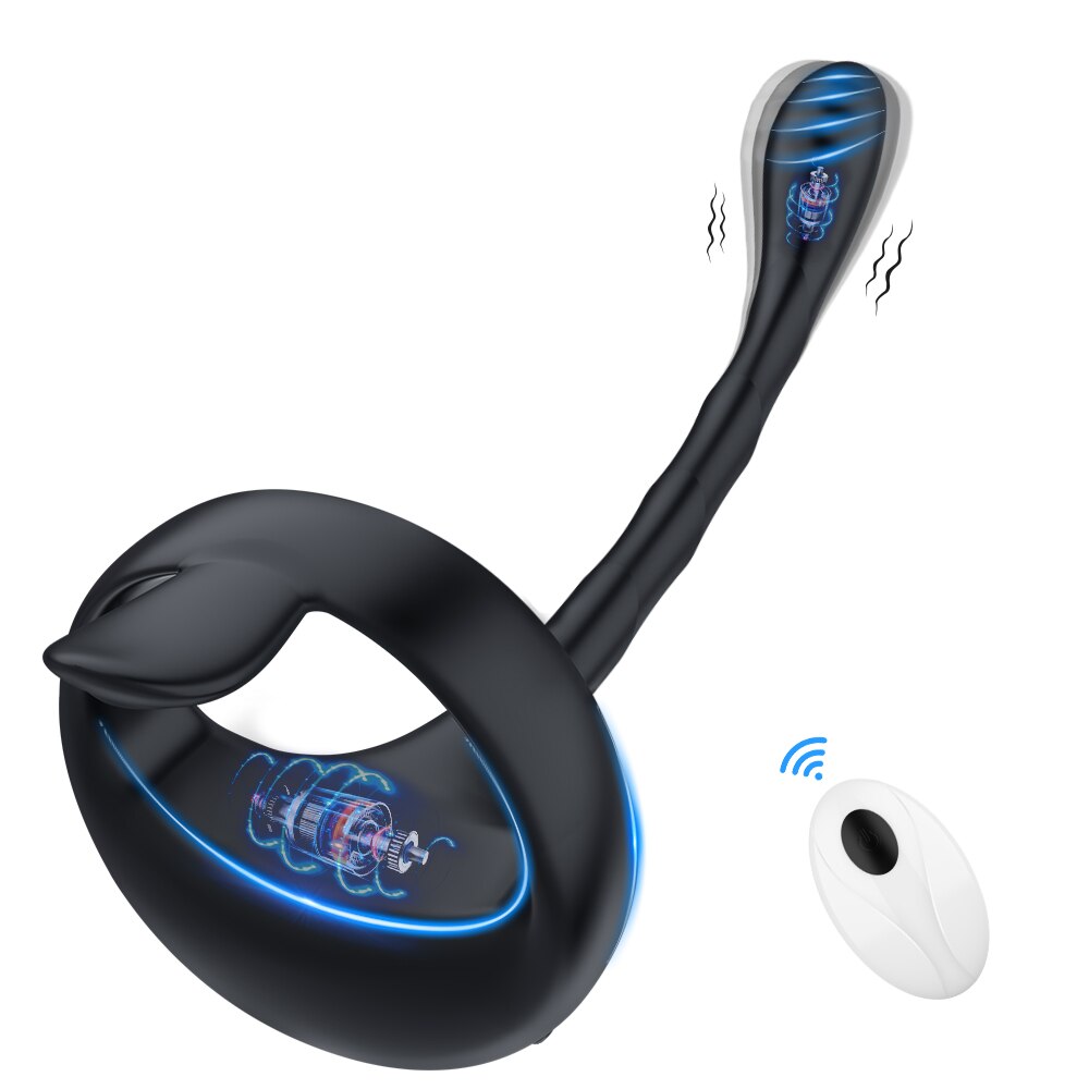แหวนอวัยวะเพศชาย Anal Butt Plug ชายต่อมลูกหมากนวด App รีโมทคอนโทรลไร้สายระยะไกล Cockring Vibrator Masturbator ผู้ใหญ่เซ็กซ์ทอยสำหรับชาย