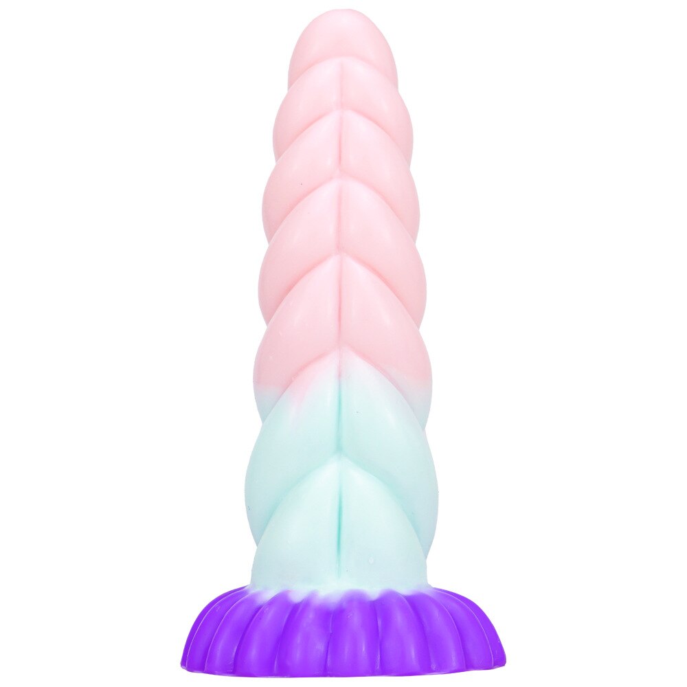 Soft Long Anal Plug Dildo, Large Butt Plug Suction Cup Adult Erotic Sex Toy for Women Men Prostate Massage Big Anus Dilator