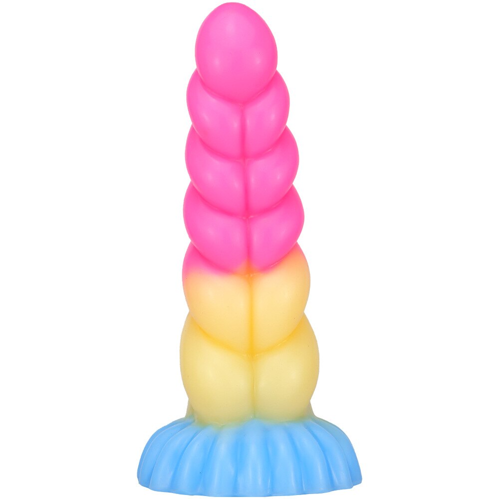 Soft Long Anal Plug Dildo, Large Butt Plug Suction Cup Adult Erotic Sex Toy for Women Men Prostate Massage Big Anus Dilator