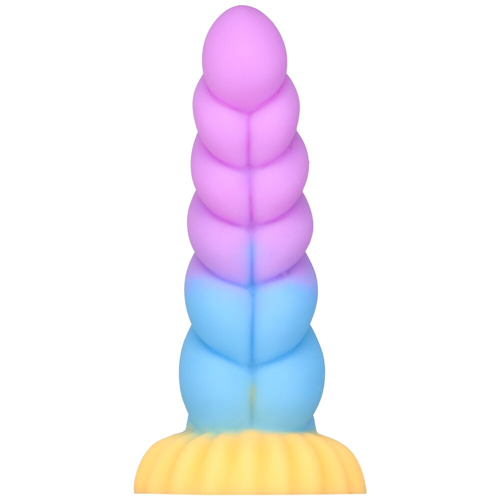 Soft Long Anal Plug Dildo, Large Butt Plug Suction Cup Adult Erotic Sex Toy for Women Men Prostate Massage Big Anus Dilator
