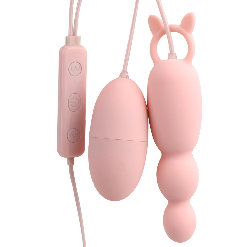 Anal Plug Vibrator Tongue Vibrators Clitoris Stimulator Sex Toys for Women Nipple Licking USB Power G-Spot Massage Vibrating Egg