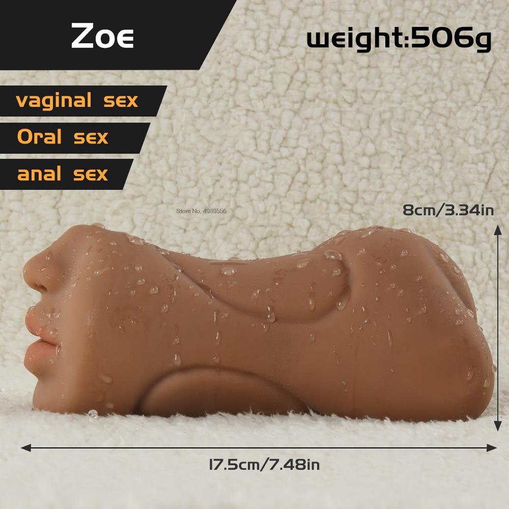 ช่องคลอด Anal อมควยของเล่นสำหรับผู้ใหญ่หีคู่มือเพศเร้าอารมณ์เครื่องที่สมจริงช่องปากด้วยลิ้นชายอวัยวะเพศชาย Masturbators
