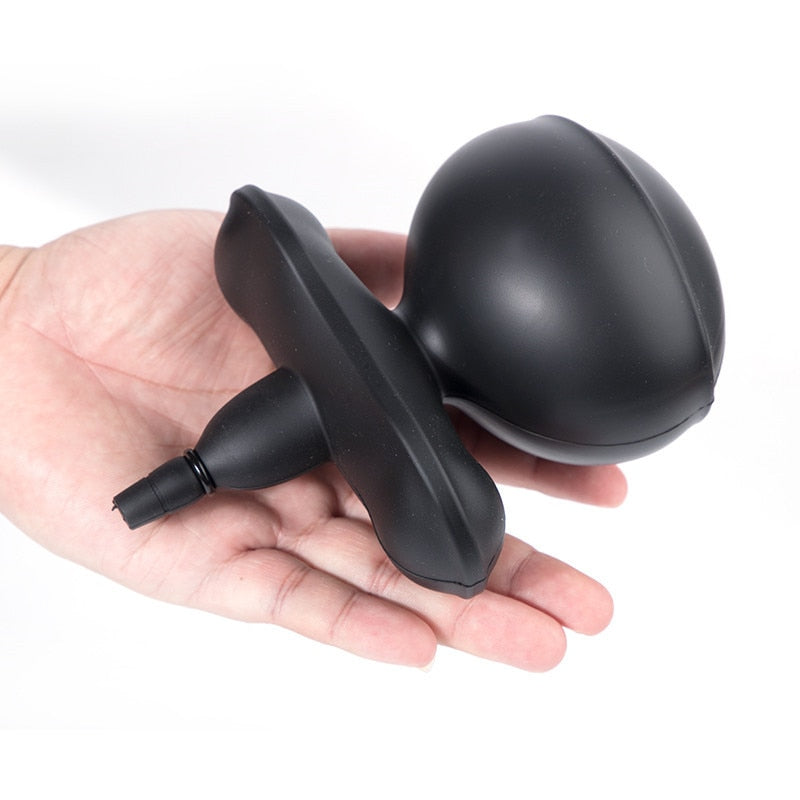 BDSM Super Huge Mouth Gag Strapless Inflatable Expansion Open Mouth Gag Restraint Bondage Adult Sex Toys for Woman Couples Slave