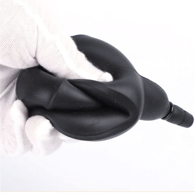 BDSM Super Huge Mouth Gag Strapless Inflatable Expansion Open Mouth Gag Restraint Bondage Adult Sex Toys for Woman Couples Slave