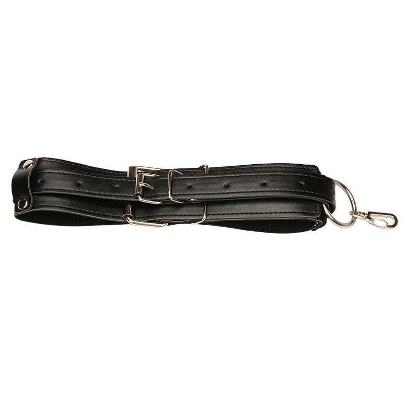 BSDM Bondage Rope Leather Harness Toys for Women Adult Game Outfit Bra and Leg Suspenders Straps Garter Belt Sex Accessories