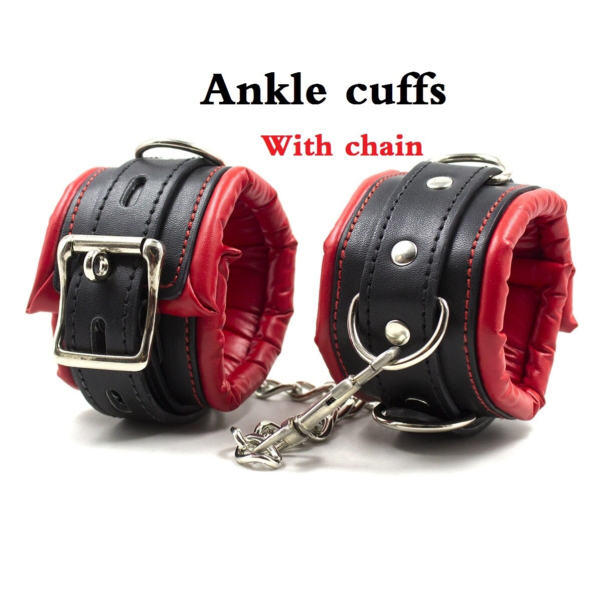 BDSM อุปกรณ์บอนเดจ สเปรดเดอร์บาร์สเตนเลสแบบถอดได้ กุญแจมือสำหรับทาส โซ่ข้อเท้า อุปกรณ์ตรึงขา SM คอสเพลย์ ของเล่นทางเพศสำหรับคู่รัก