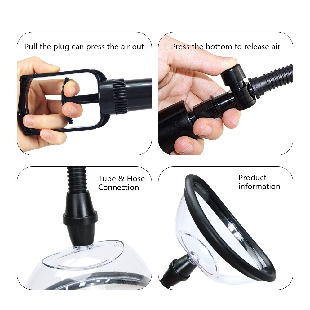 คู่มือหัวนมหน้าอกช่องคลอด Clitoris Sucker หีปั๊ม Clitoris Stimulator หญิง Masturbation เซ็กซ์ทอยสำหรับ18 +