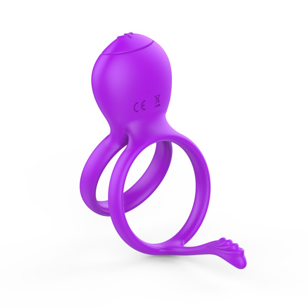 Cock Ring Vibrator สำหรับชายคู่แหวนอวัยวะเพศชาย Delay Ejaculation Cock นวด G Spot Clitoris เซ็กซ์ทอยสำหรับคู่
