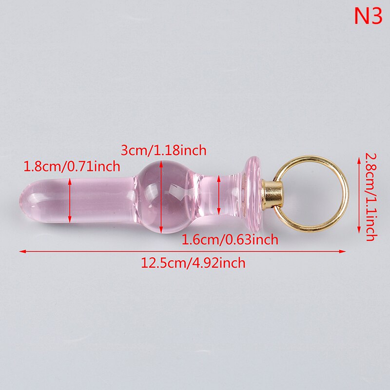 Crystal Glass Butt Plug Anal Sex Toys Anal Plug Glass Dildo Prostata Massager Anal Beads Butt Plug Sex Toys Women Men Gay