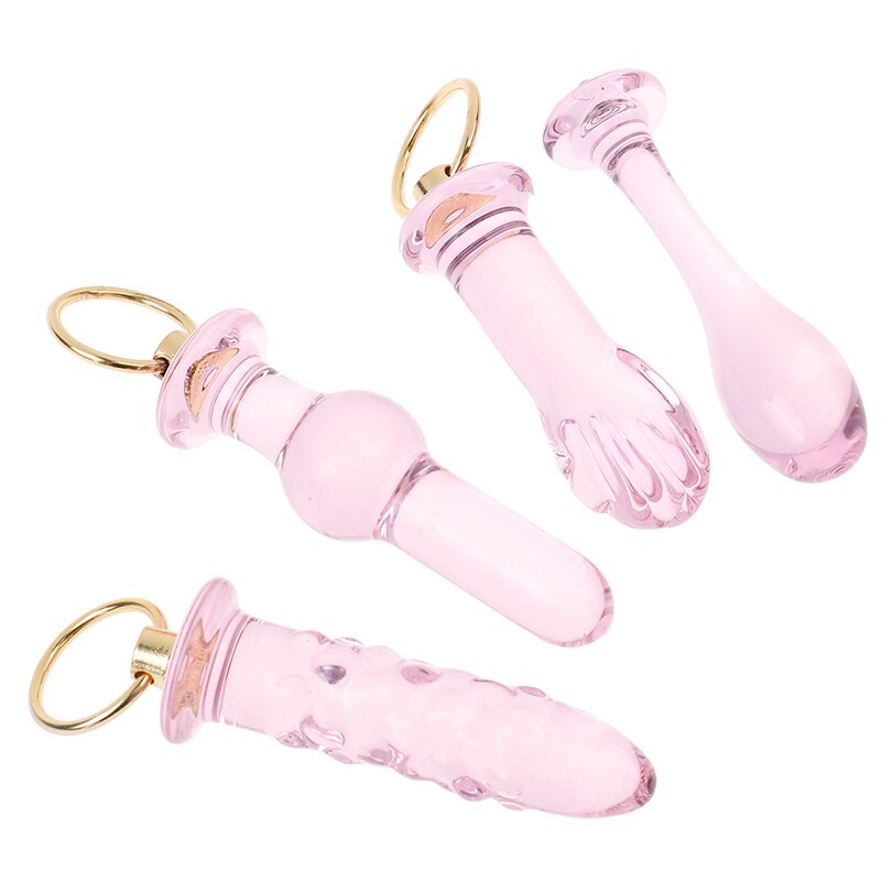 Crystal Glass Butt Plug Anal Sex Toys Anal Plug Glass Dildo Prostata Massager Anal Beads Butt Plug Sex Toys Women Men Gay