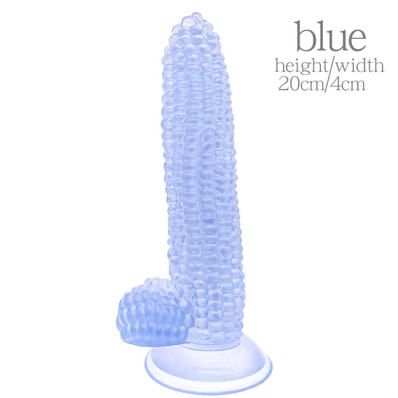 ข้าวโพดซิลิโคนจริง Dildo Anal ปลั๊กดูดถ้วยผัก Dildo เพศของเล่นสำหรับผู้หญิงช่องคลอดนวด G-Spot masturbator ดี