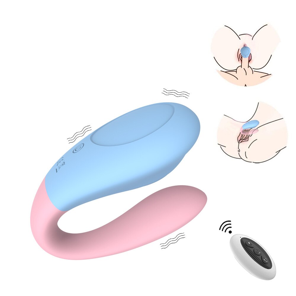 รีโมทคอนโทรลไร้สายซิลิโคน Dildo คู่ G Spot Clitoris Stimulator หญิงเซ็กซ์ทอยสำหรับผู้หญิงคู่ผู้ใหญ่18