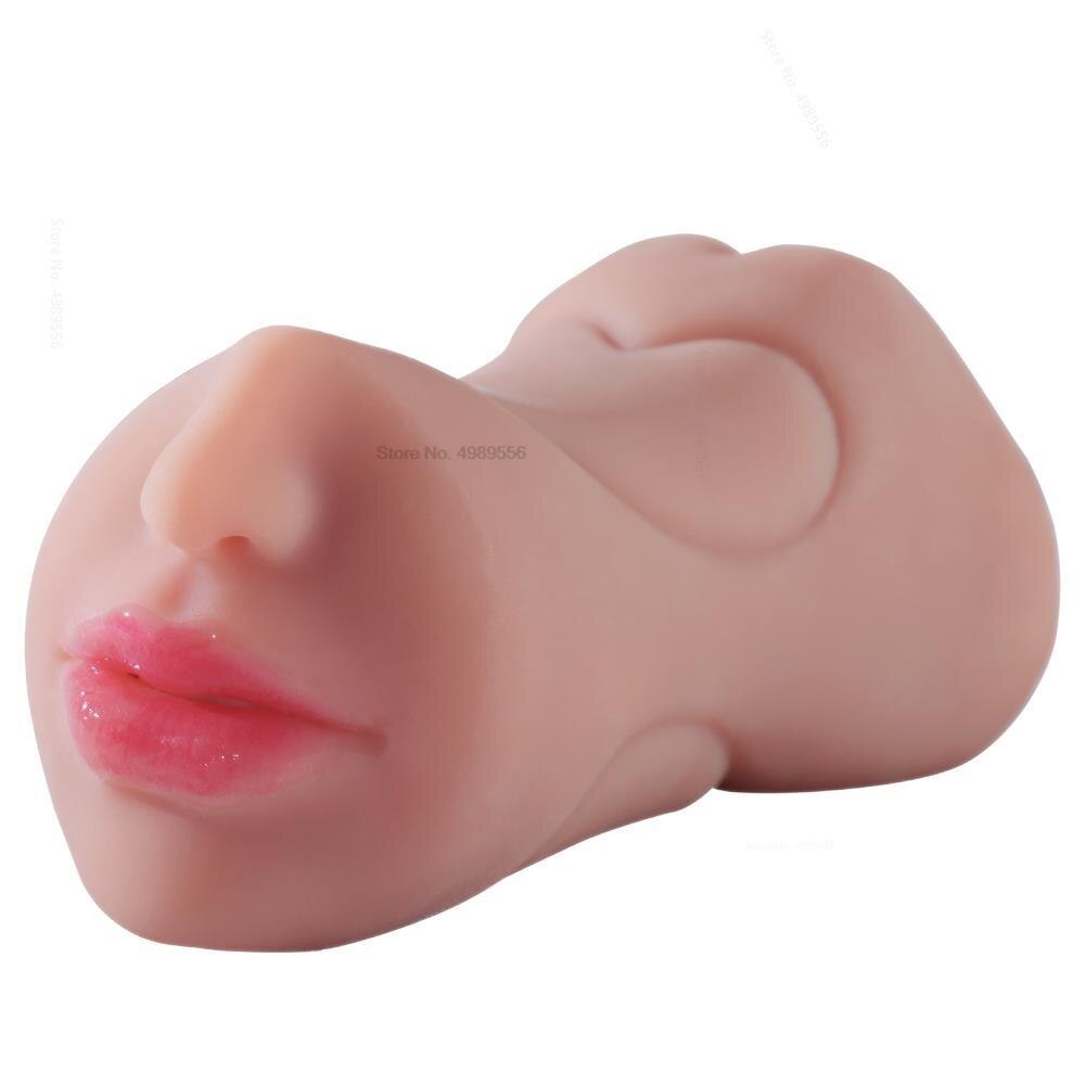 Feeling ช่องปากสำเร็จความใคร่คัพ3D Deep Throat ลิ้นชาย Masturbator เซ็กซ์ทอยสำหรับผู้ชายประดิษฐ์อุปกรณ์ช่วยตัวเองสำหรับผู้หญิง SexToy Shop