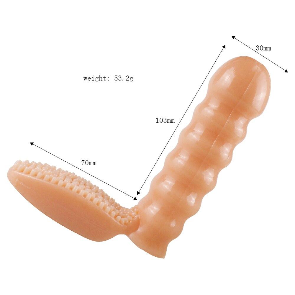 Finger Vibrators Clitoris Stimulation Sex Toys For Woman Brush Vibrating Finger Sleeve G Spot Massager Adult Sex Product