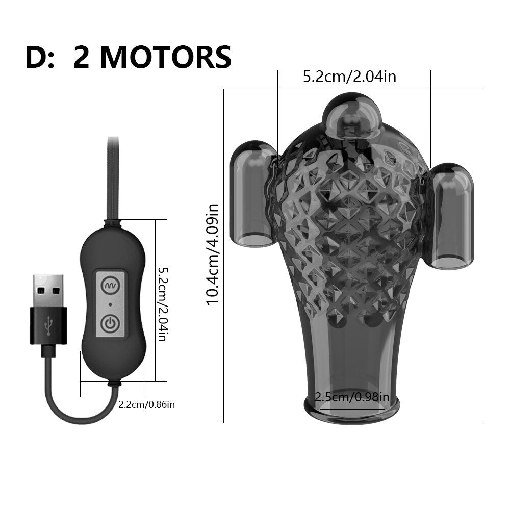 ที่มีประสิทธิภาพ Glans Vibrator ชาย Penis Trainer แขนเซ็กซ์ทอยสำหรับชายอวัยวะเพศชาย Delay Ejaculation ชาย Masturbation 20ความเร็ว