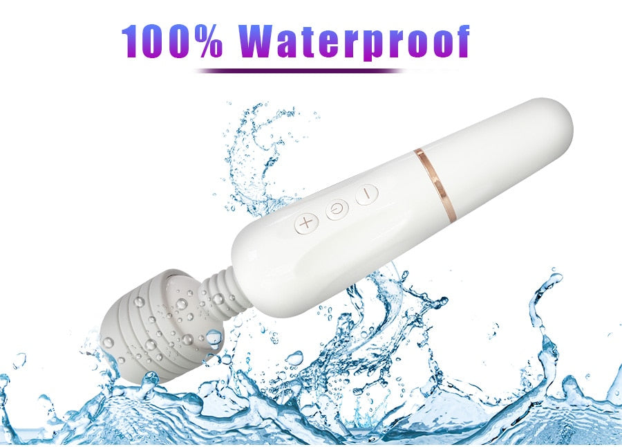 เครื่องนวดตัวไม้กายสิทธิ์ AV อันทรงพลัง ชาร์จ USB เครื่องสั่น G-Spot สำหรับผู้หญิง ของเล่นทางเพศสำหรับผู้หญิง ผลิตภัณฑ์ทางเพศสำหรับผู้หญิง