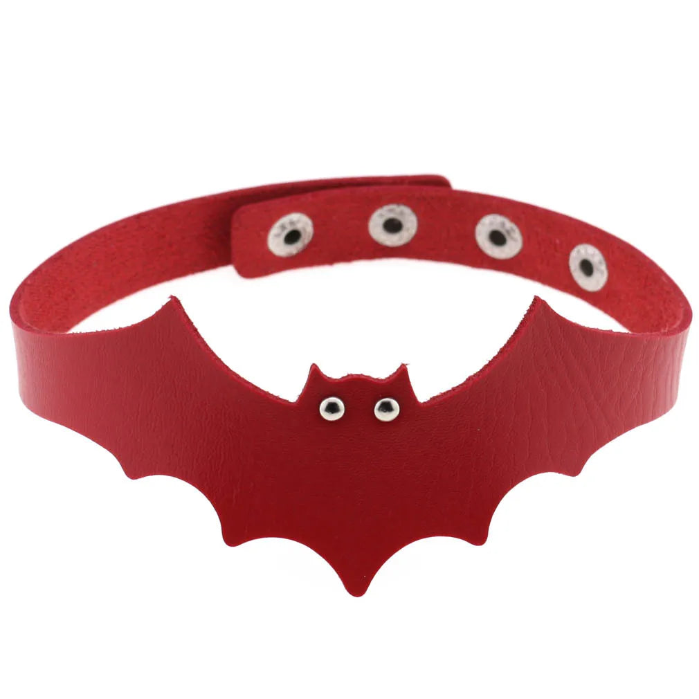 BDSM Punk Black Metal Tassel Red Choker Necklace Sexy Spiked Neck Strap Clavicle Collar Men Necklaces Halloween Women