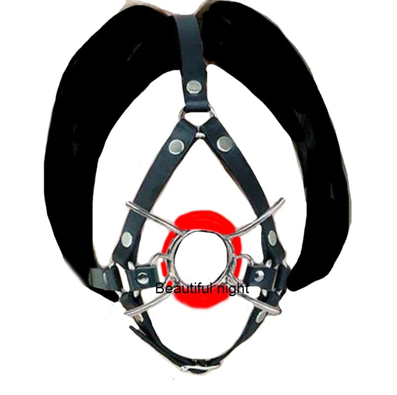 Ring/Spider/Ball Gag BDSM Leather Cover Mouth Mask Bondage. Muzzle Blindfold Restraints.SM Sex Toys For Couples